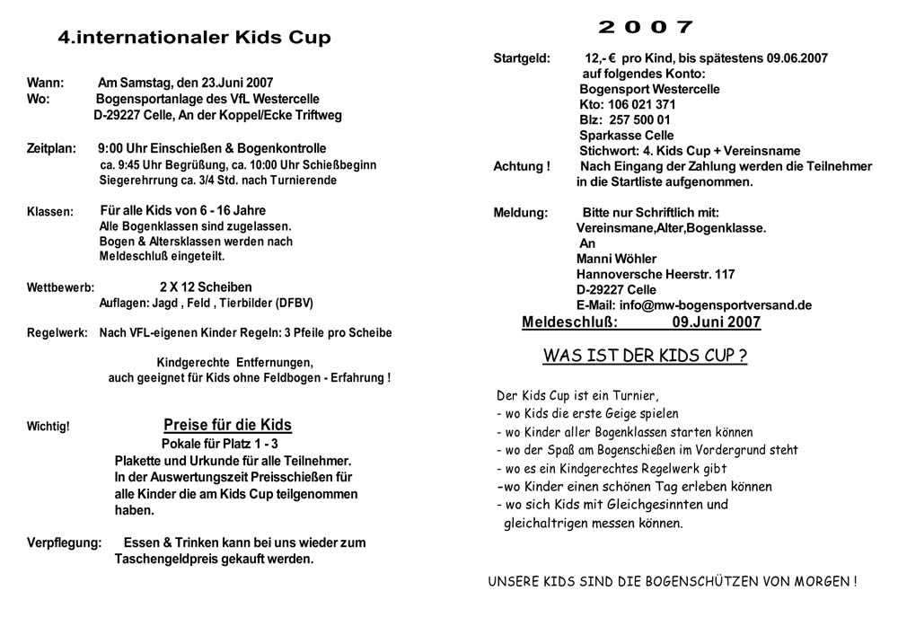 Kids Cup 2006 | vorschau_2007  | www.pictorlucis.de