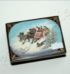 Lackdose Troika im Schnee