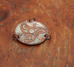 Kupfer Triskele mit 3 Ringen